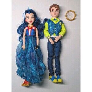 Disney Descendants Neon Lights Ball Ben and Evie Dolls *Fluke hands*